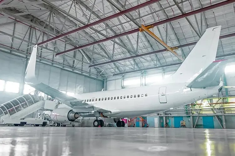 Airplane In a Hanger-1